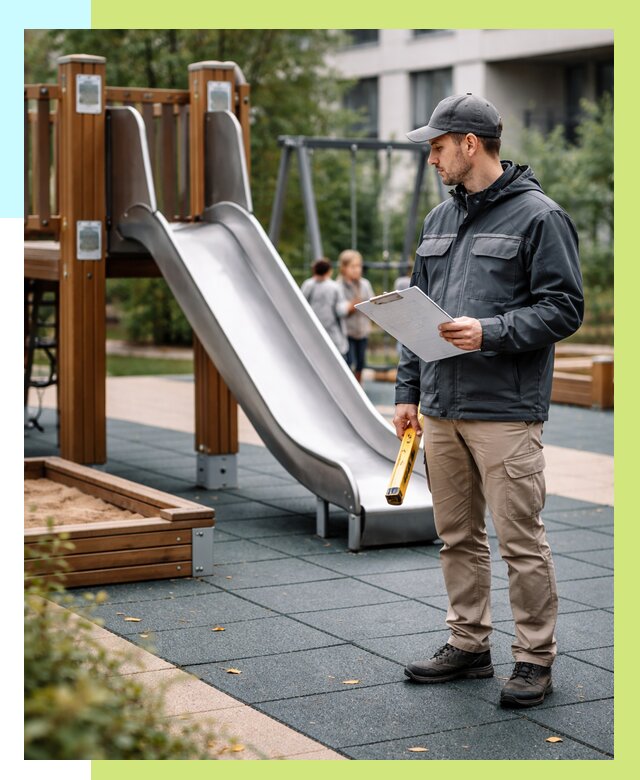 Сертификация детских площадок в Калининграде от 25295 р. | Алешин-Клн