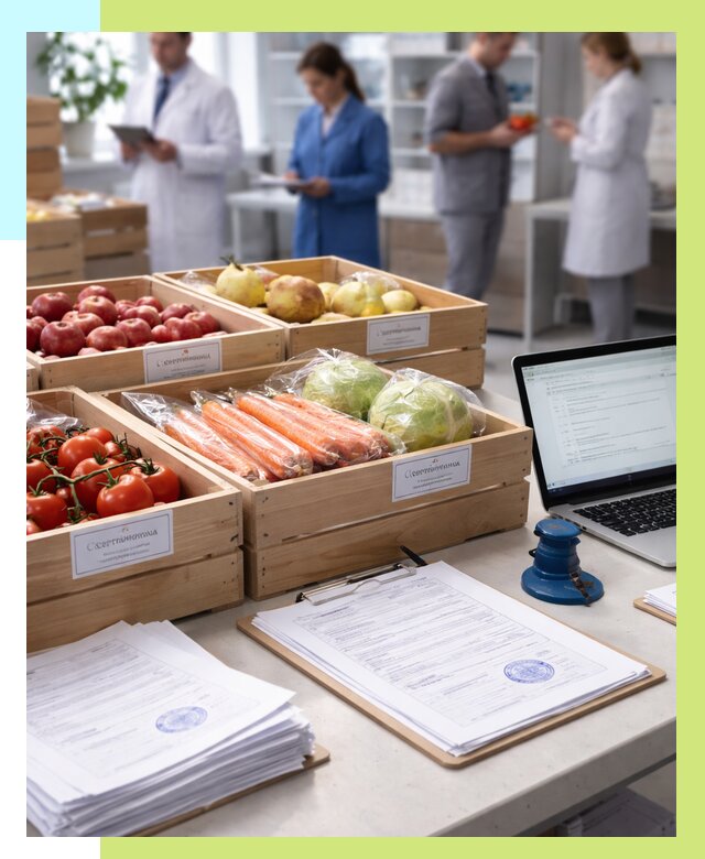 Сертификация овощей и фруктов в Калининграде от 8600 р. | Алешин-Клн