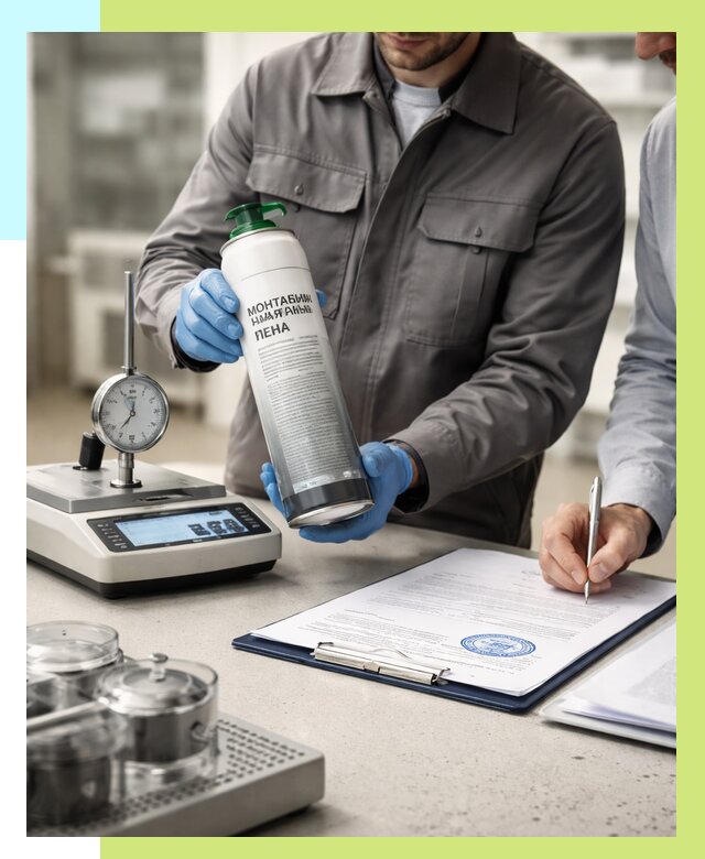 Сертификация монтажной пены в Калининграде от 15177 р. | Алешин-Клн