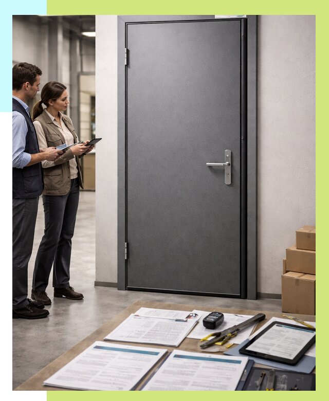 Сертификация противопожарных дверей в Калининграде от 9106 р. | Алешин-Клн