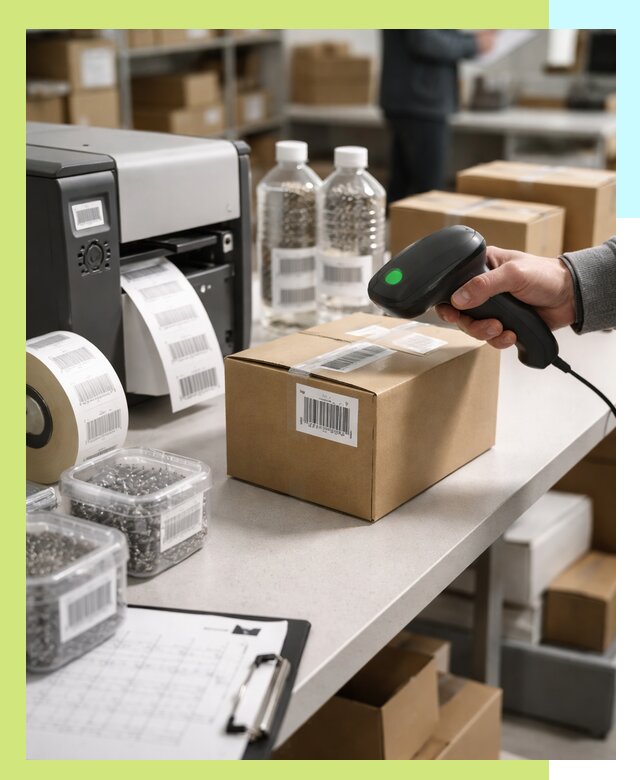 Штрихкодирование продукции и маркировка для продажи в Калининграде