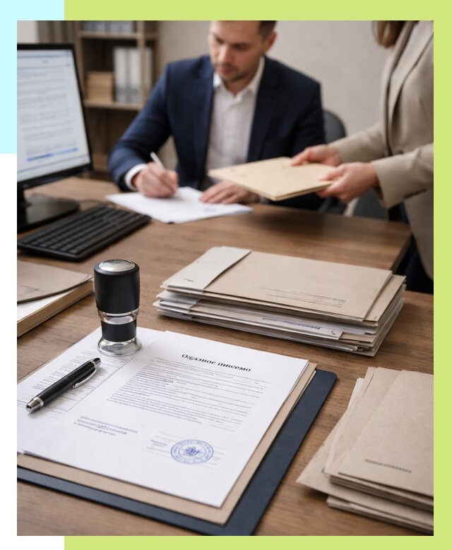 Отказное письмо для таможни в Калининграде от 3035 р, Алешин-Клн