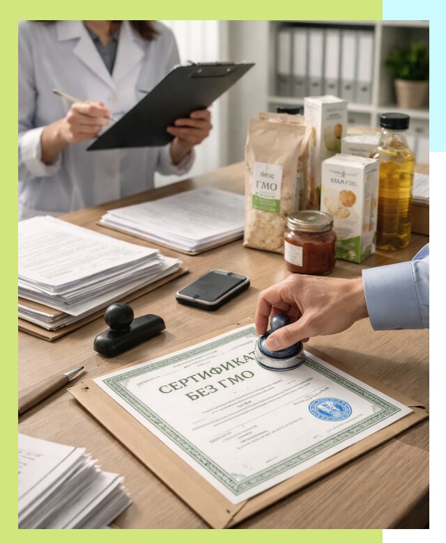 Получение сертификата Без ГМО для продукции в Калининграде
