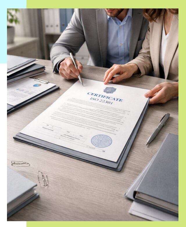 Сертификат ISO 22301 в Калининграде от 45531 р. | Алешин-Клн срочно